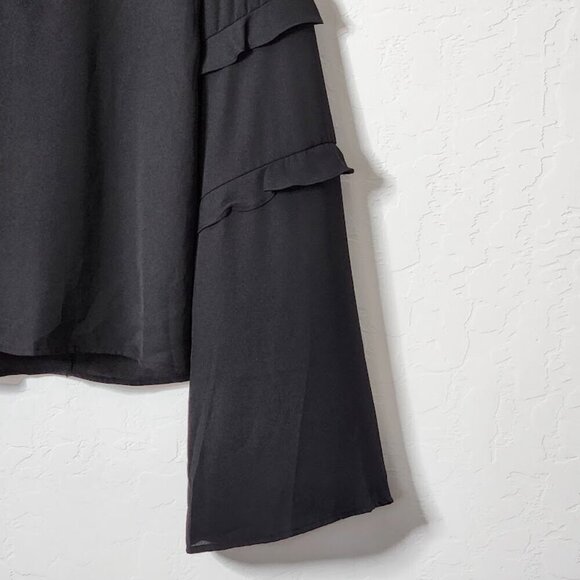 Stetson Women's Sheer Flare Sleeve Blouse Size Large - Picture 2 of 6